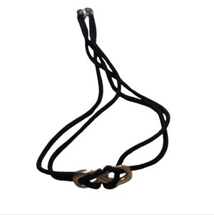 Gold And Black Infinity Choker Necklace